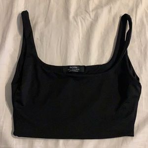 Black crop top